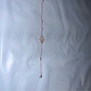 Elegant Rose Gold Hamsa Hand‎ bracelet